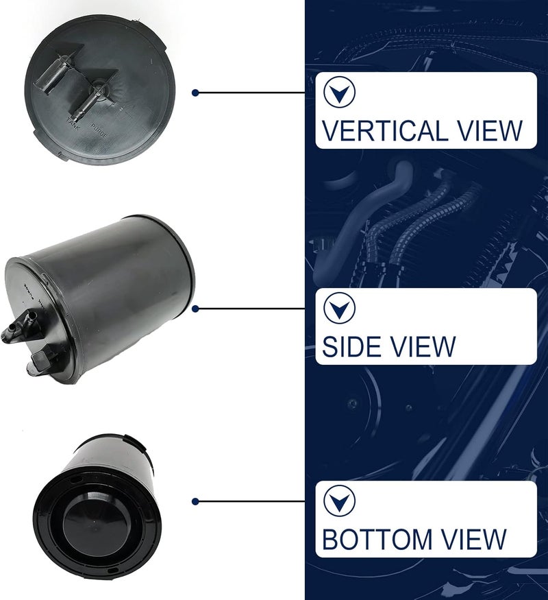 FEXON Vapor Canister ‎911261 215153 17056542 17113148 for Buick Regal Cadillac Seville GMC C15 Chevy Monza C10 Chevette, Compatible with Select Models (Black) - Image 3